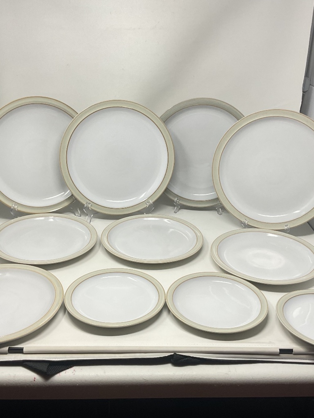11 Denby Linen (retired) Stoneware Pieces